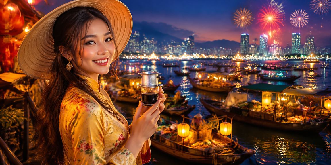 Thành viên VIP tại Nha Trang kiểm tra tài khoản và khoản rút tiền ưu tiên trong quán cà phê ven biển